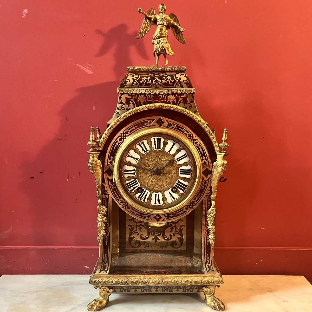 Pendule en marqueterie Boulle, époque Louis XIV