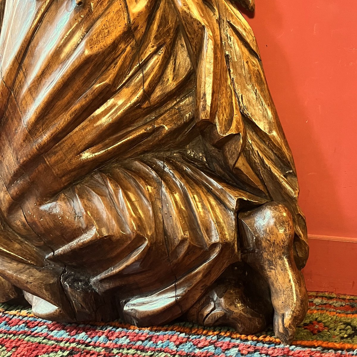 Marie-Madeleine, grande sculpture, XVIIème siècle (94 cm)-photo-7