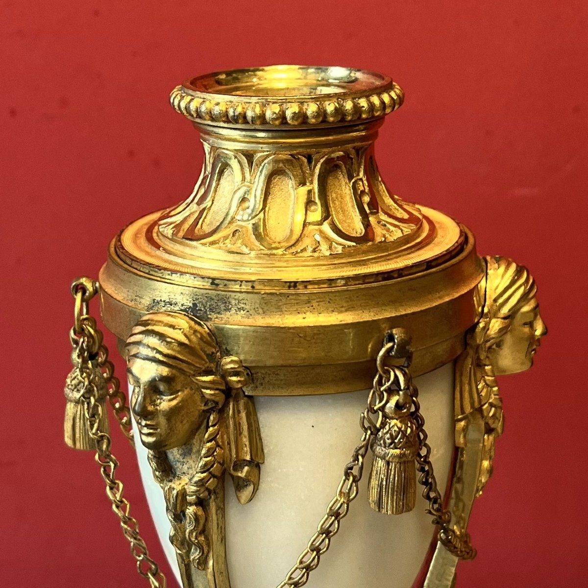 Paire de cassolettes à l'étrusque, XIXeme siècle-photo-1