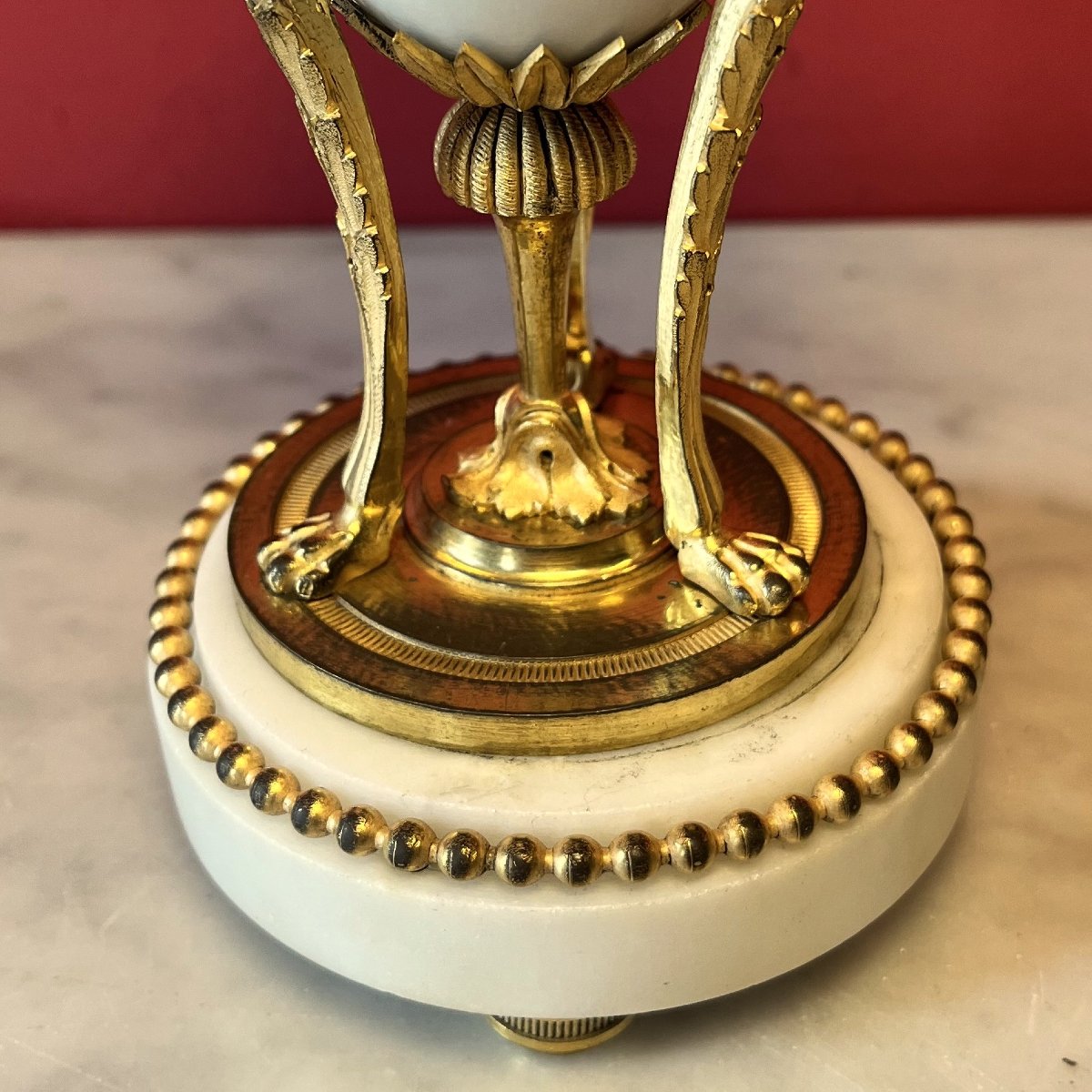 Paire de cassolettes à l'étrusque, XIXeme siècle-photo-4