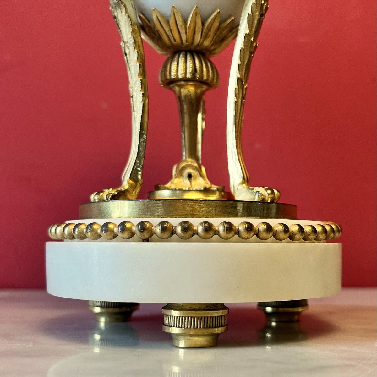 Paire de cassolettes à l'étrusque, XIXeme siècle-photo-5