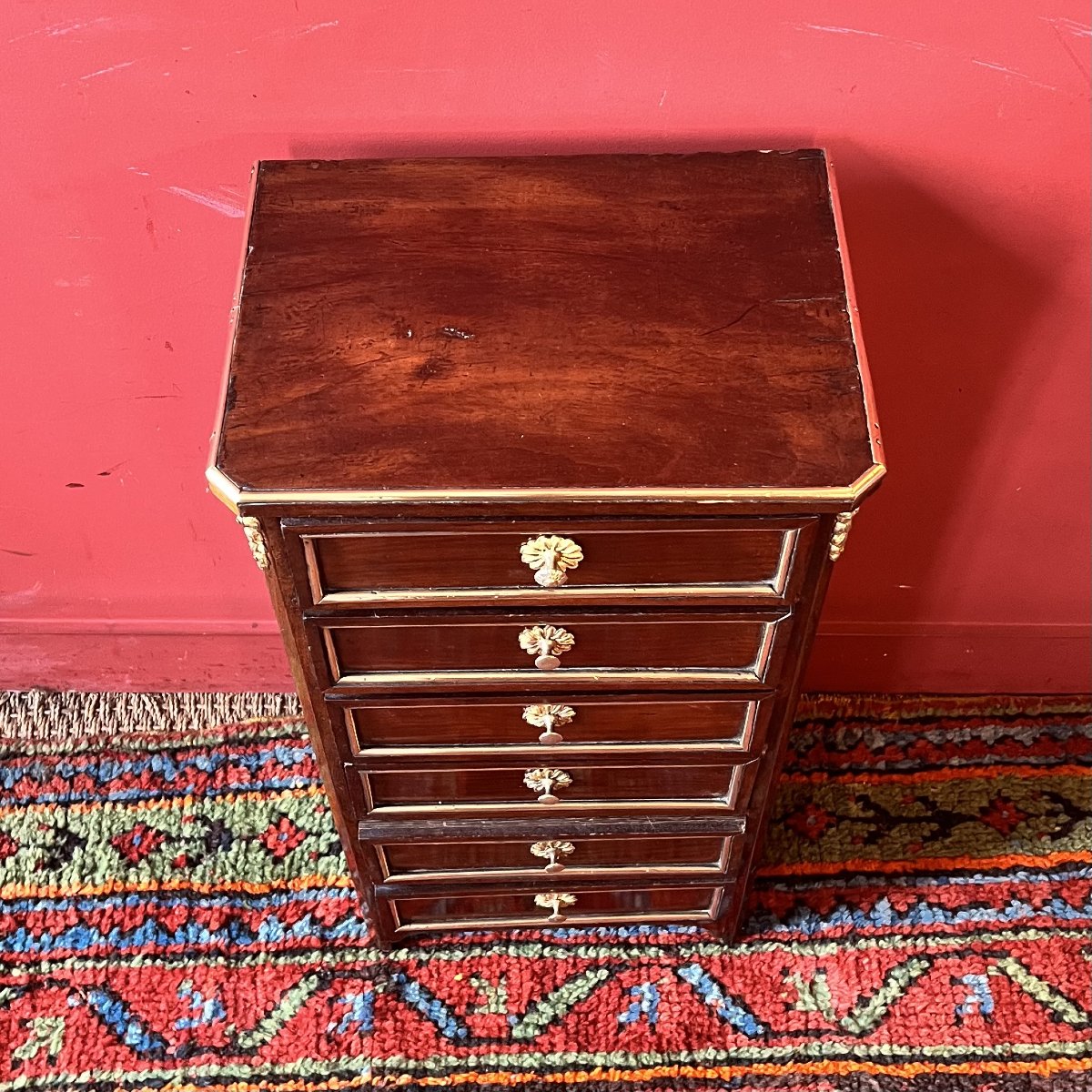 Master-crafted Chest Of Drawers, Louis XVI Period-photo-1
