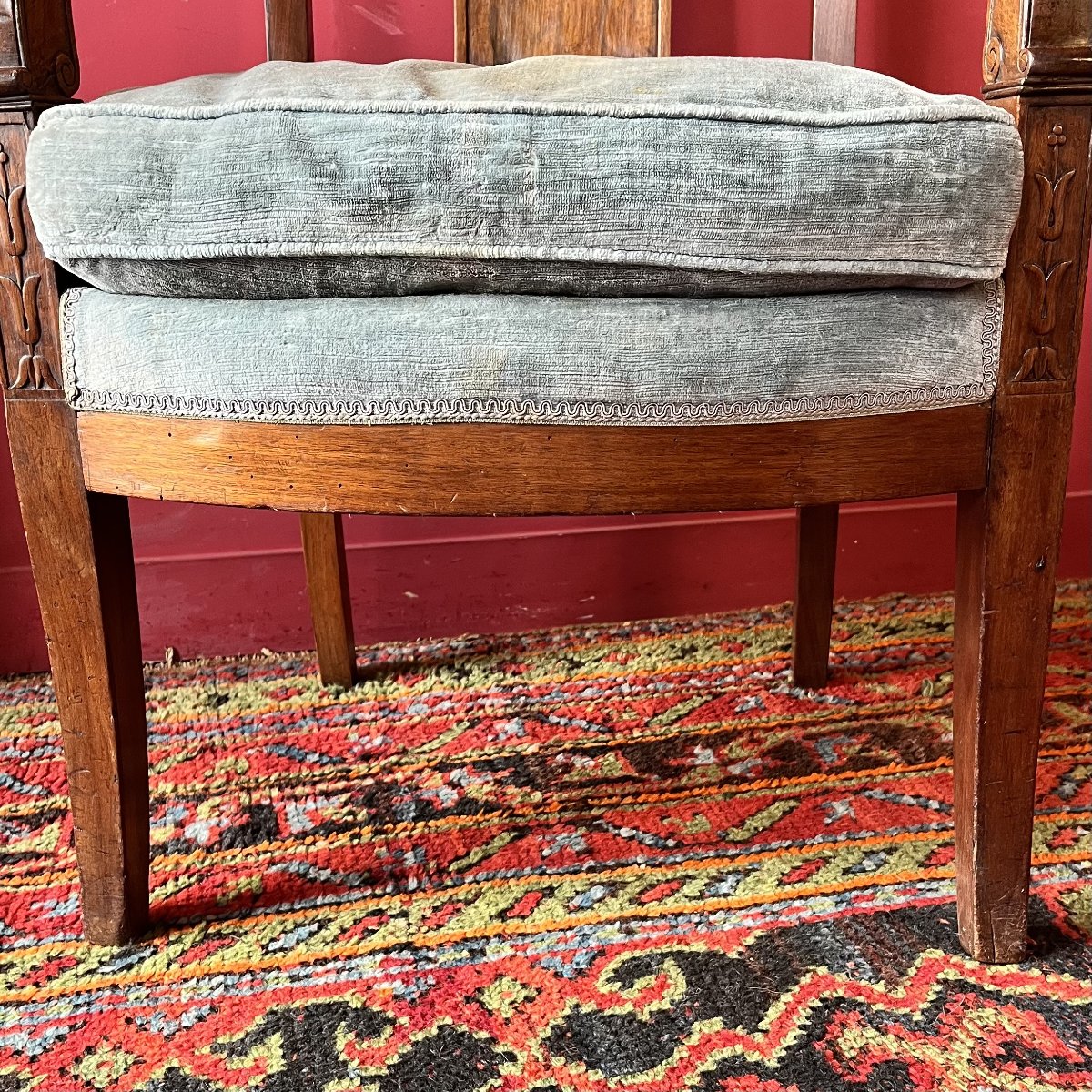 Fauteuil en acajou, époque Restauration-photo-3