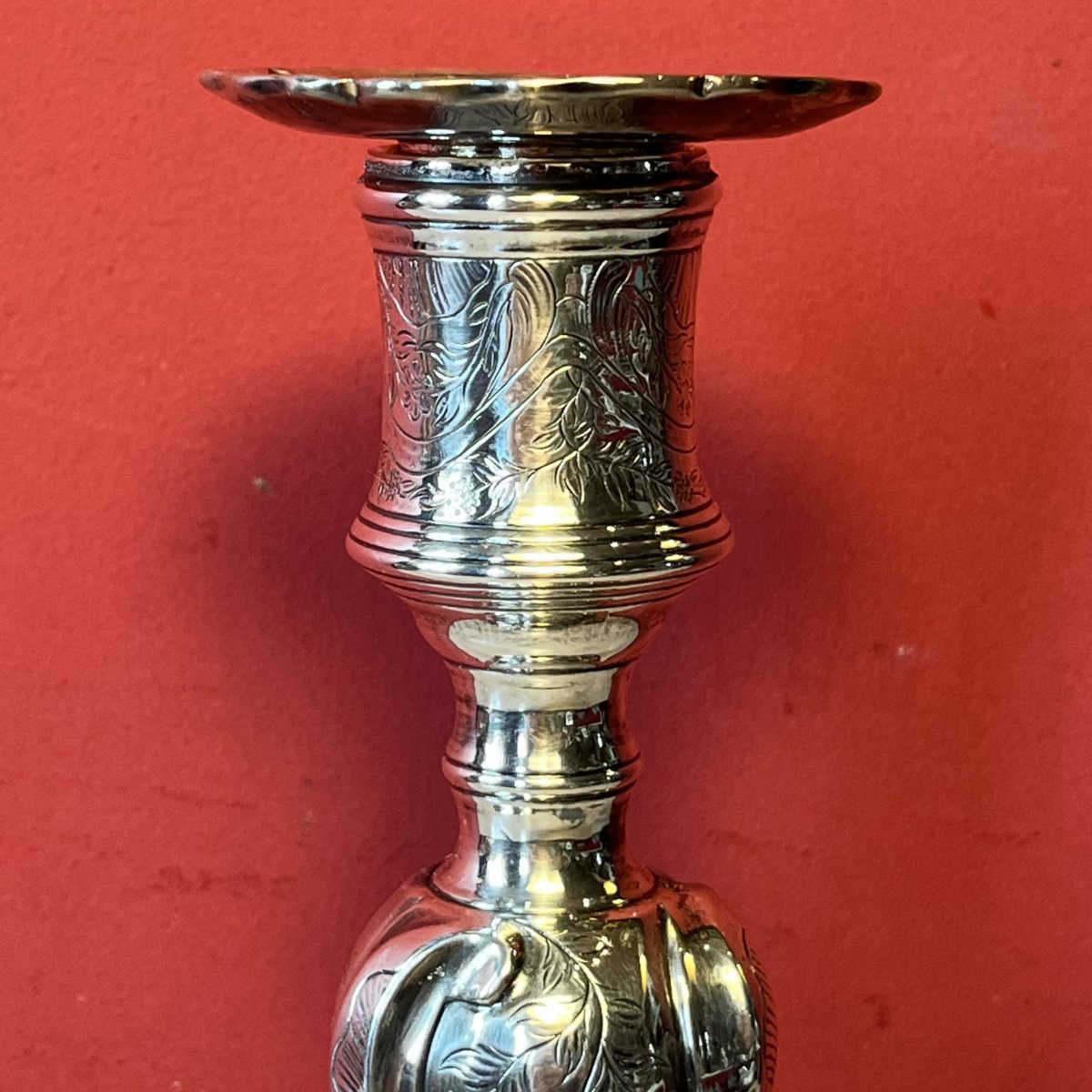 Bougeoir rocialle, époque Louis XV-photo-3