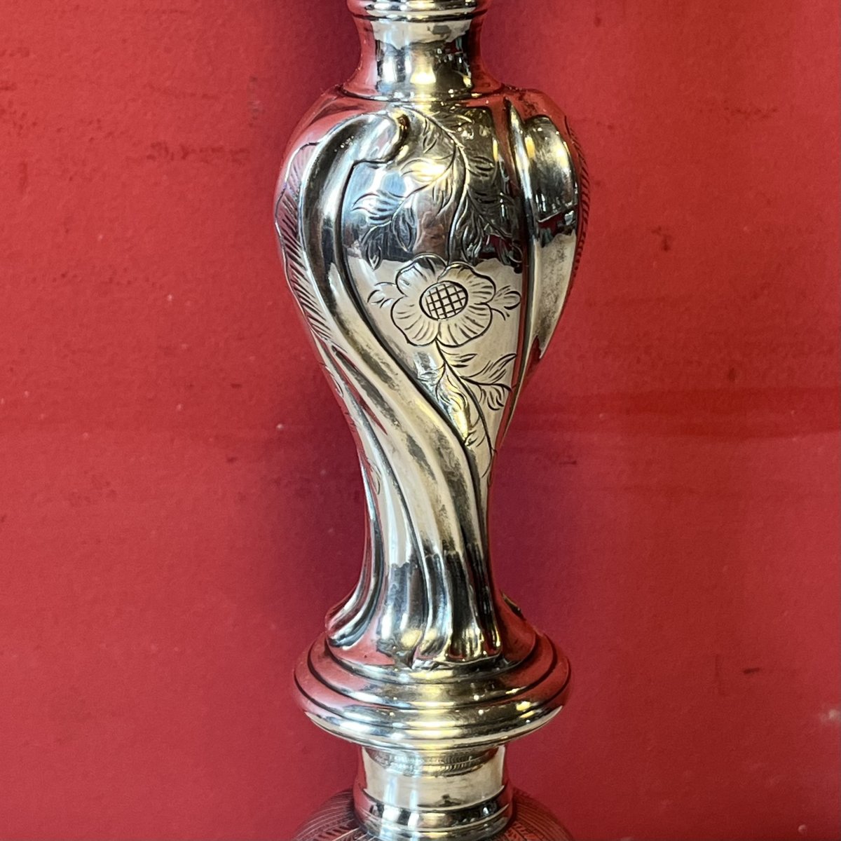 Bougeoir rocialle, époque Louis XV-photo-4