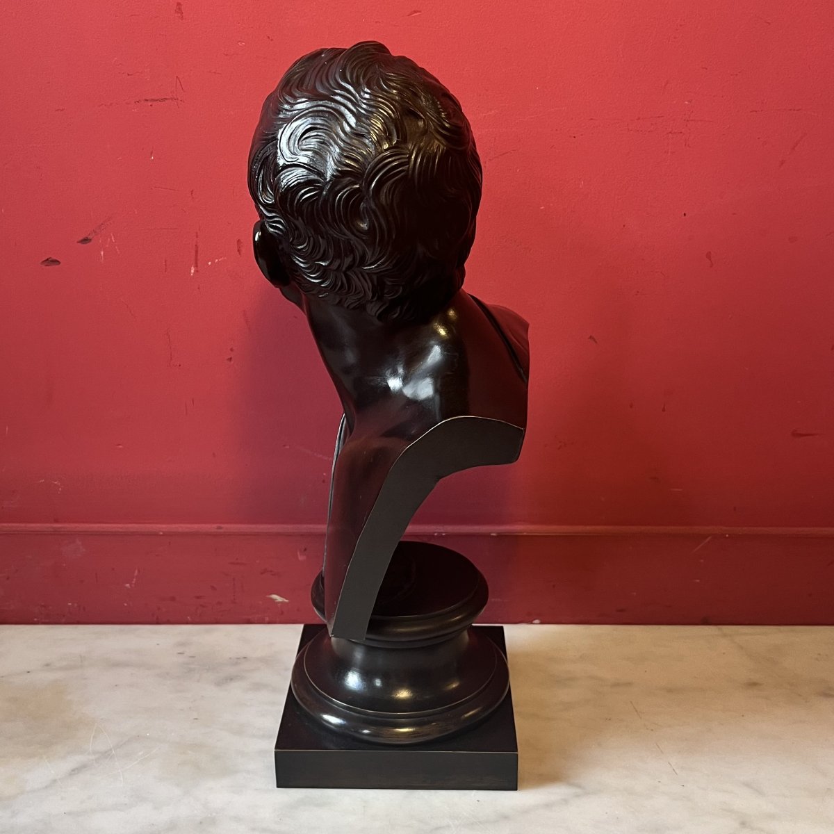 Grand Tour, buste d'homme, XIXème siècle-photo-4