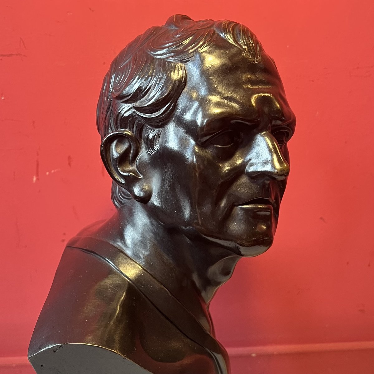 Grand Tour, buste d'homme, XIXème siècle-photo-2
