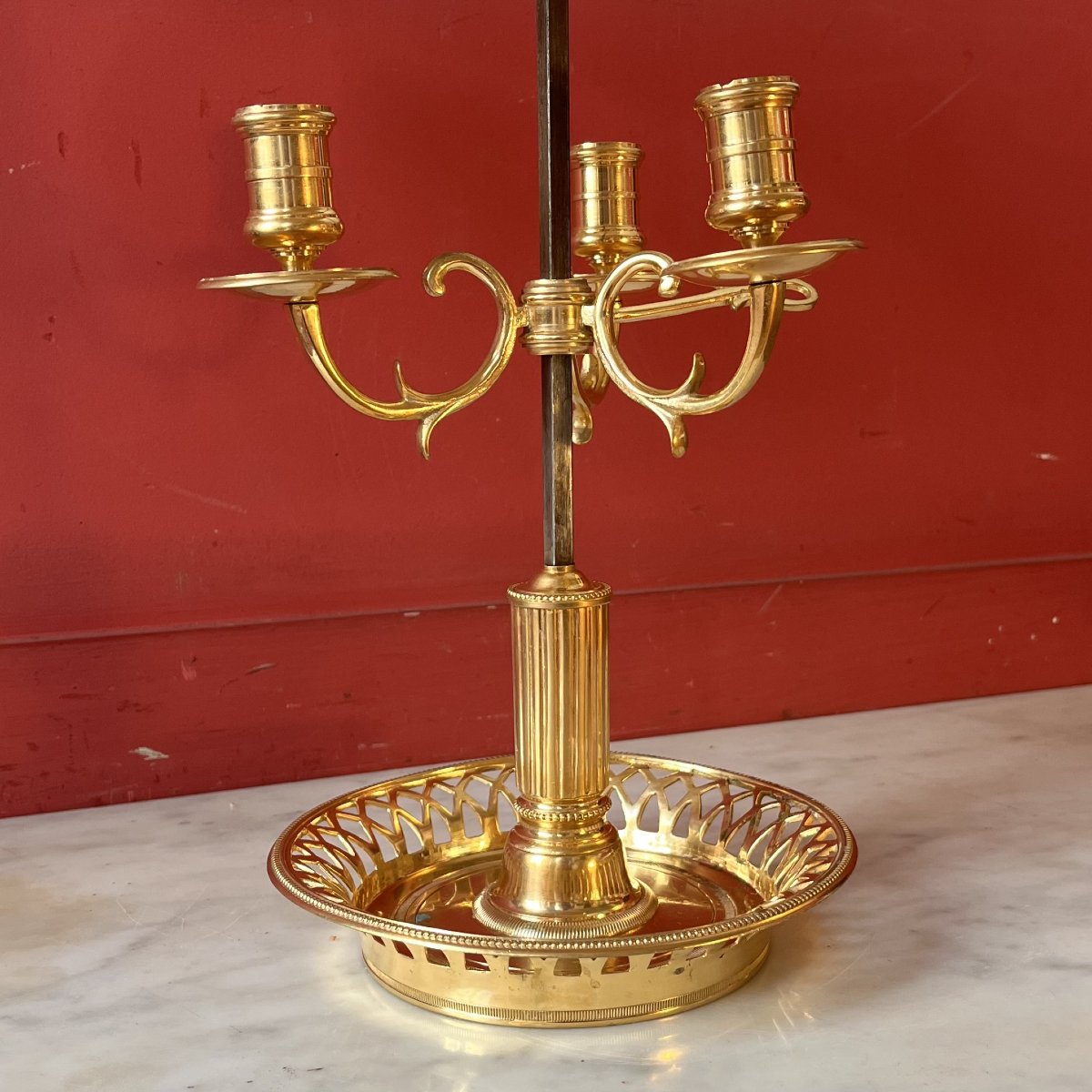 Bouillotte Lamp, 19th Century-photo-1