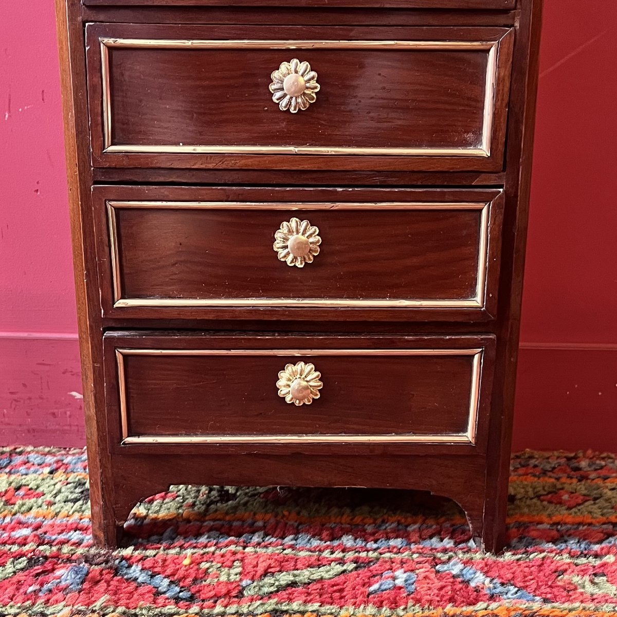 Chiffonnier de maîtrise, époque Louis XVI-photo-3