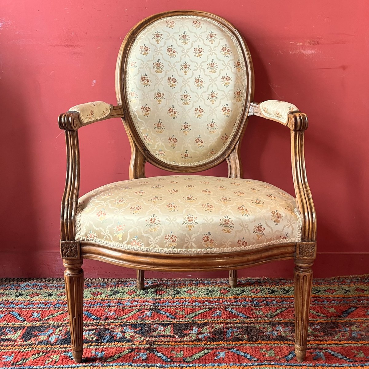 Stamped "c. Séné," Louis XVI-period Armchair-photo-2