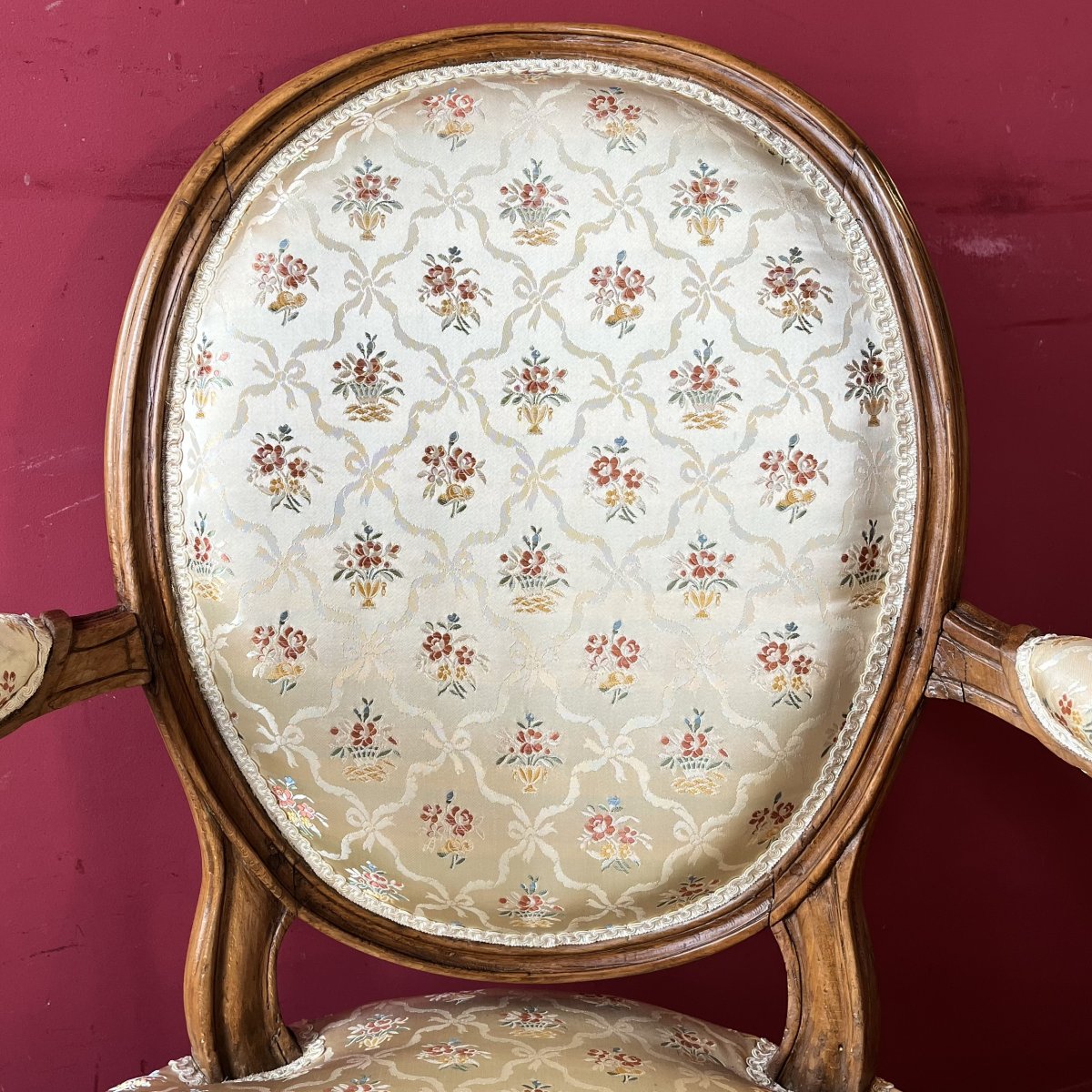 Stamped "c. Séné," Louis XVI-period Armchair-photo-1
