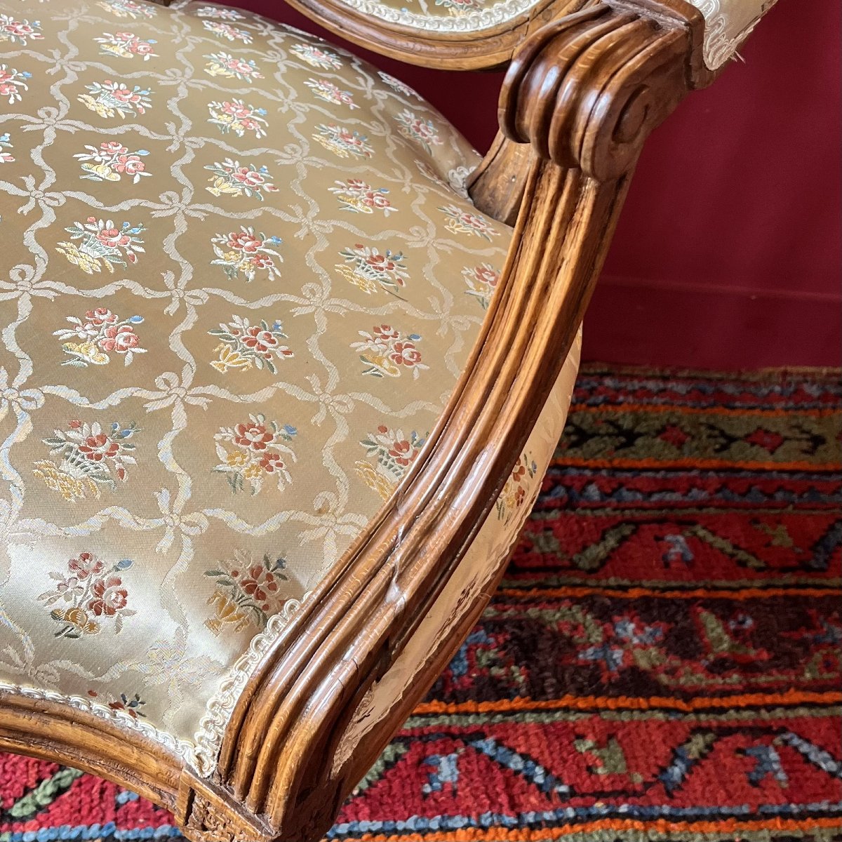 Stamped "c. Séné," Louis XVI-period Armchair-photo-2