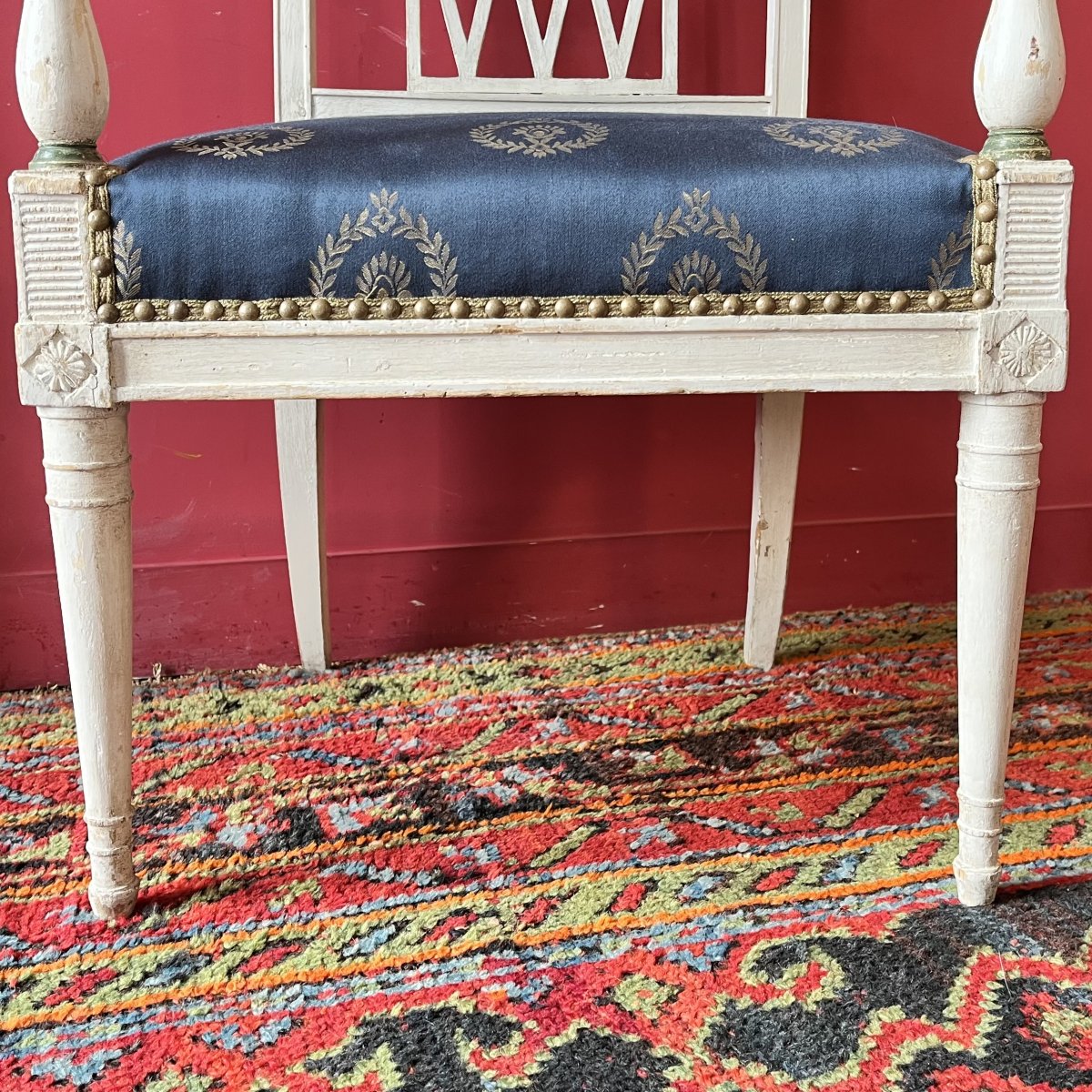Lacquered Armchair, Directoire Period-photo-3