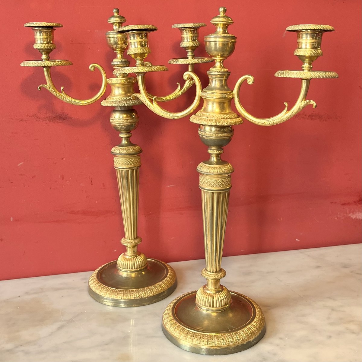 Pair Of Candelabra, Circa 1800