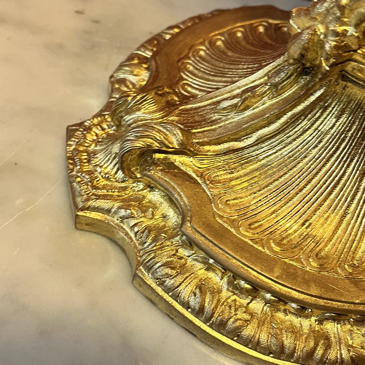 Grand candélabre aux sirènes, époque Napoléon III (56 cm)-photo-8