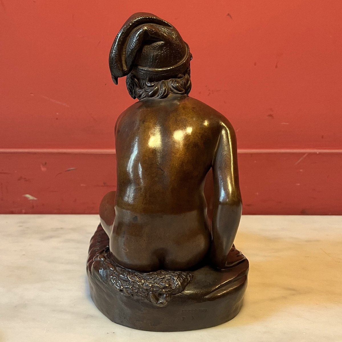 Jeune pêcheur napolitain par F. Rude et Susse fondeur -photo-3