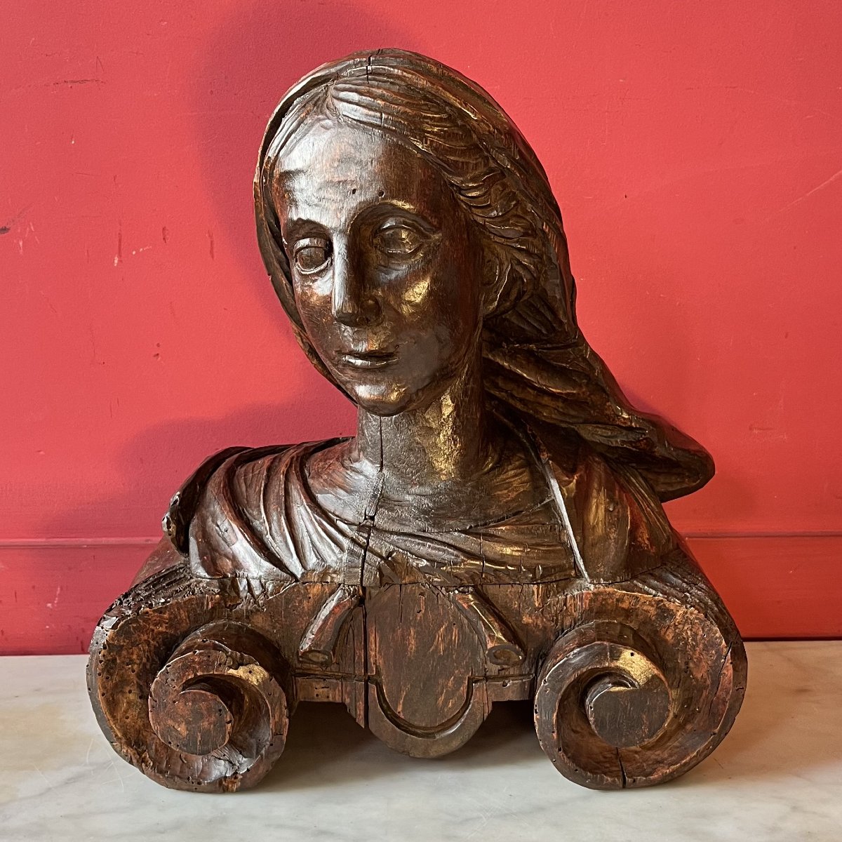Buste de femme à l'antique, XVIIème siècle