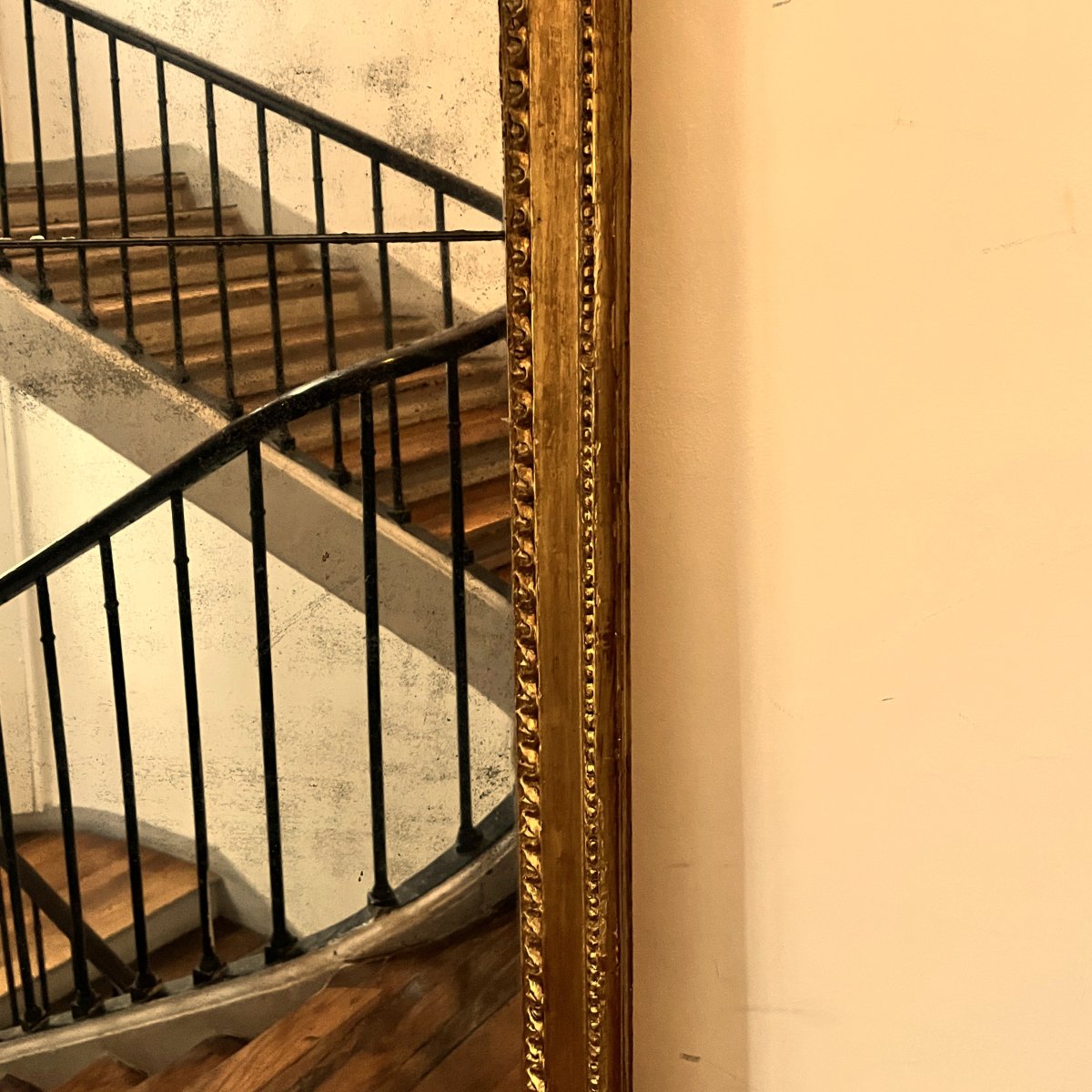 Large Pediment Mirror, Louis XVI Period (height 192 Cm)-photo-3