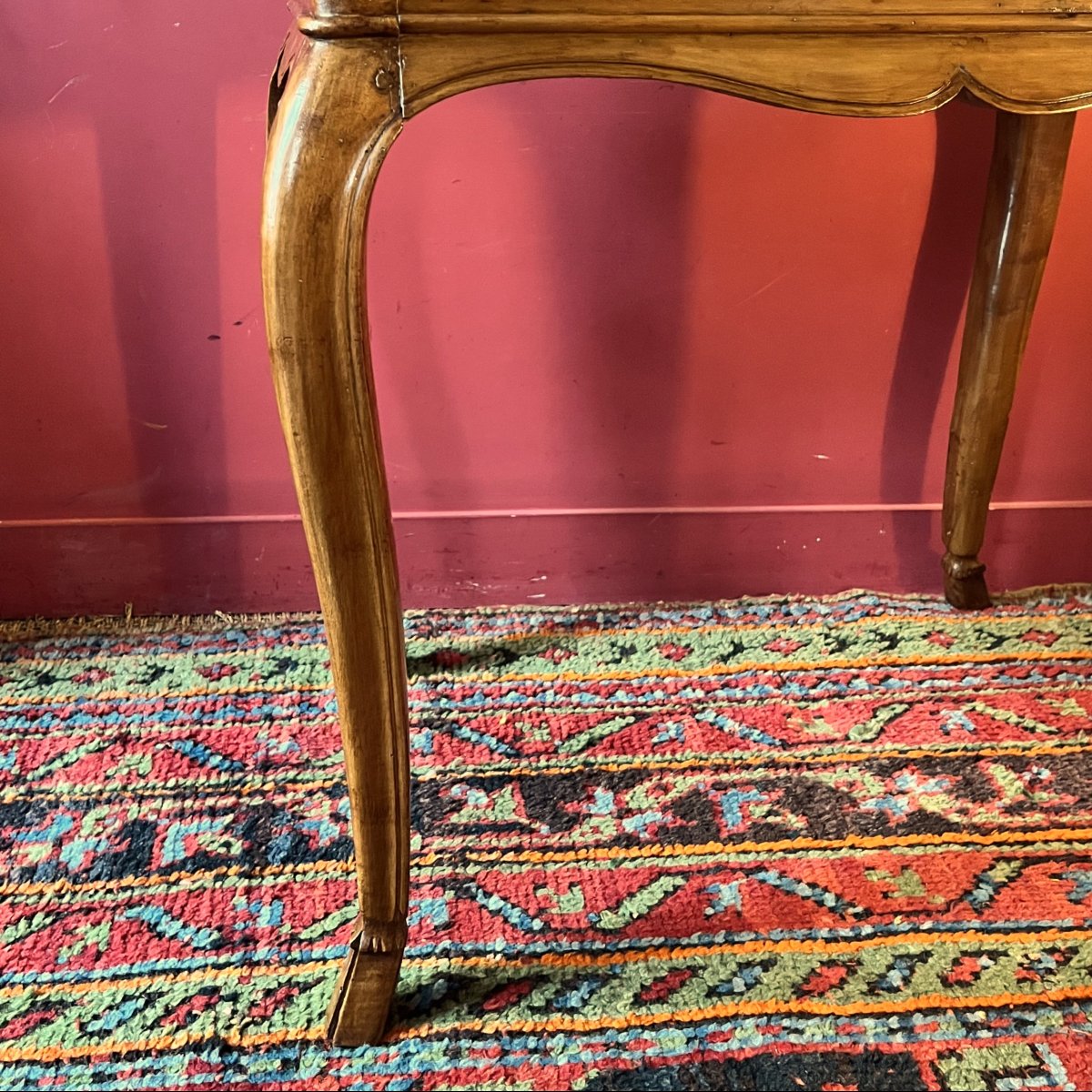 Table de milieu en noyer, époque Régence-photo-5