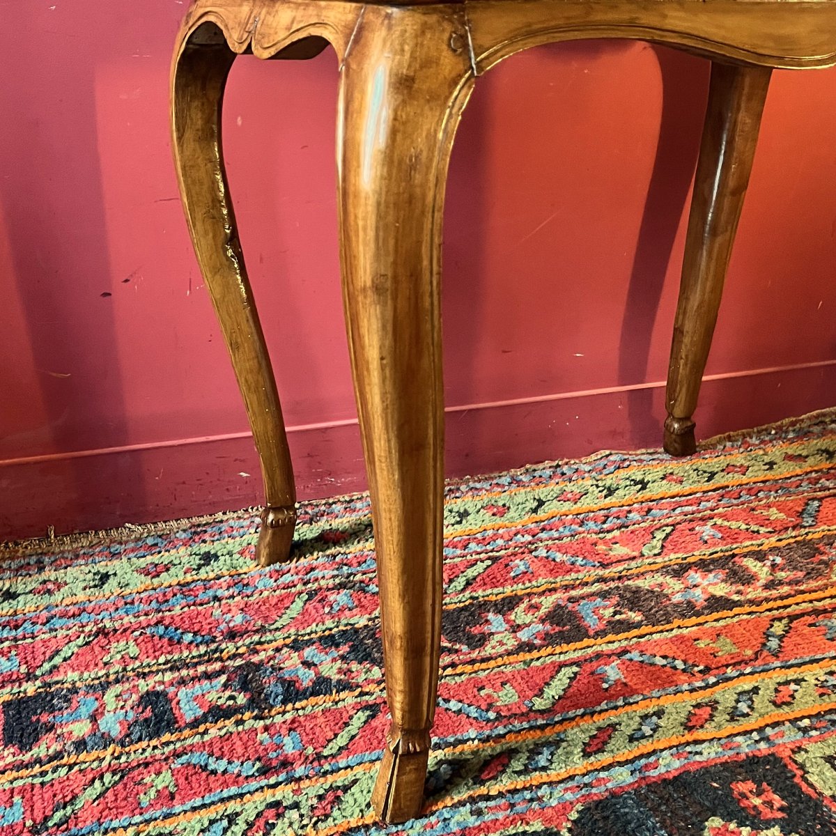 Table de milieu en noyer, époque Régence-photo-6