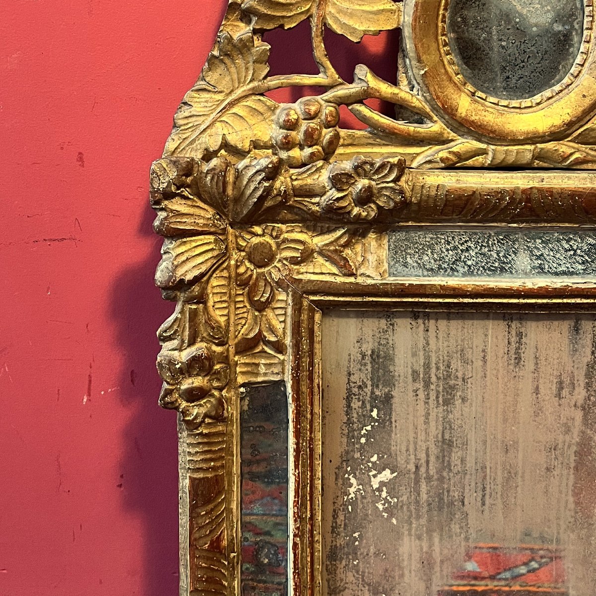 Miroir à parecloses, époque Louis XVI-photo-1