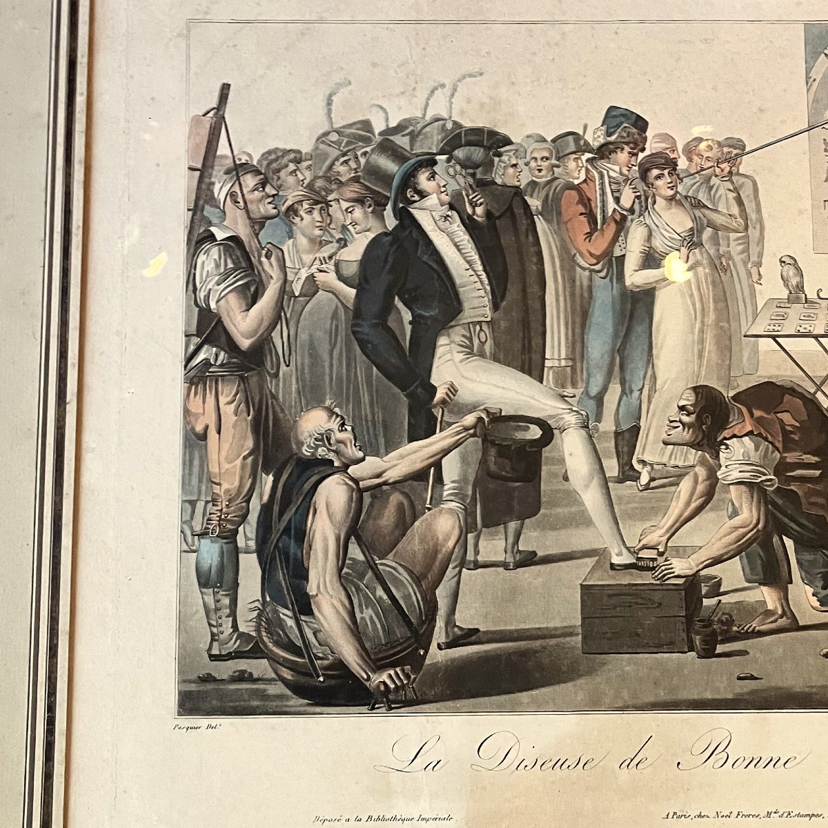 La diseuse de bonne aventure, d'après P. Pasquier, époque Empire-photo-3