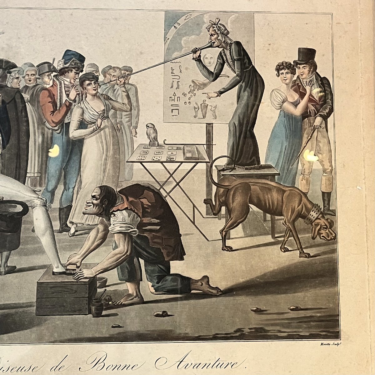 La diseuse de bonne aventure, d'après P. Pasquier, époque Empire-photo-4