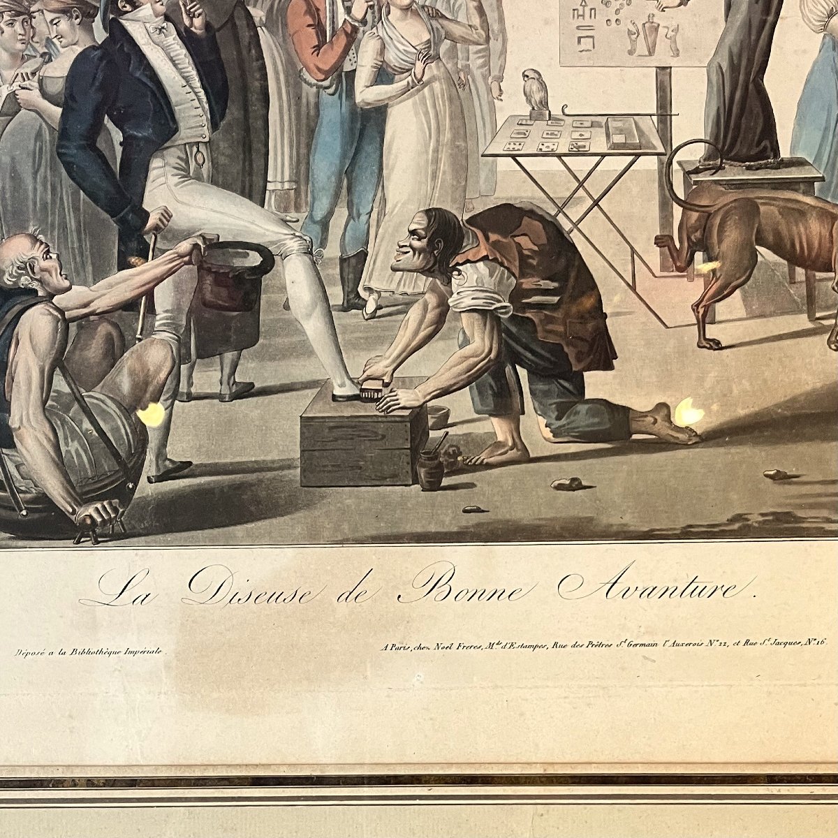 La diseuse de bonne aventure, d'après P. Pasquier, époque Empire-photo-1