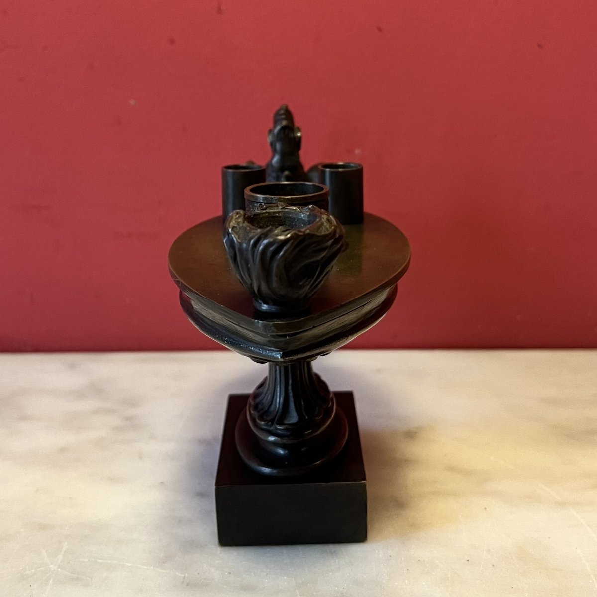 Inkwell Modeled After An Antique, Charles X Era-photo-3