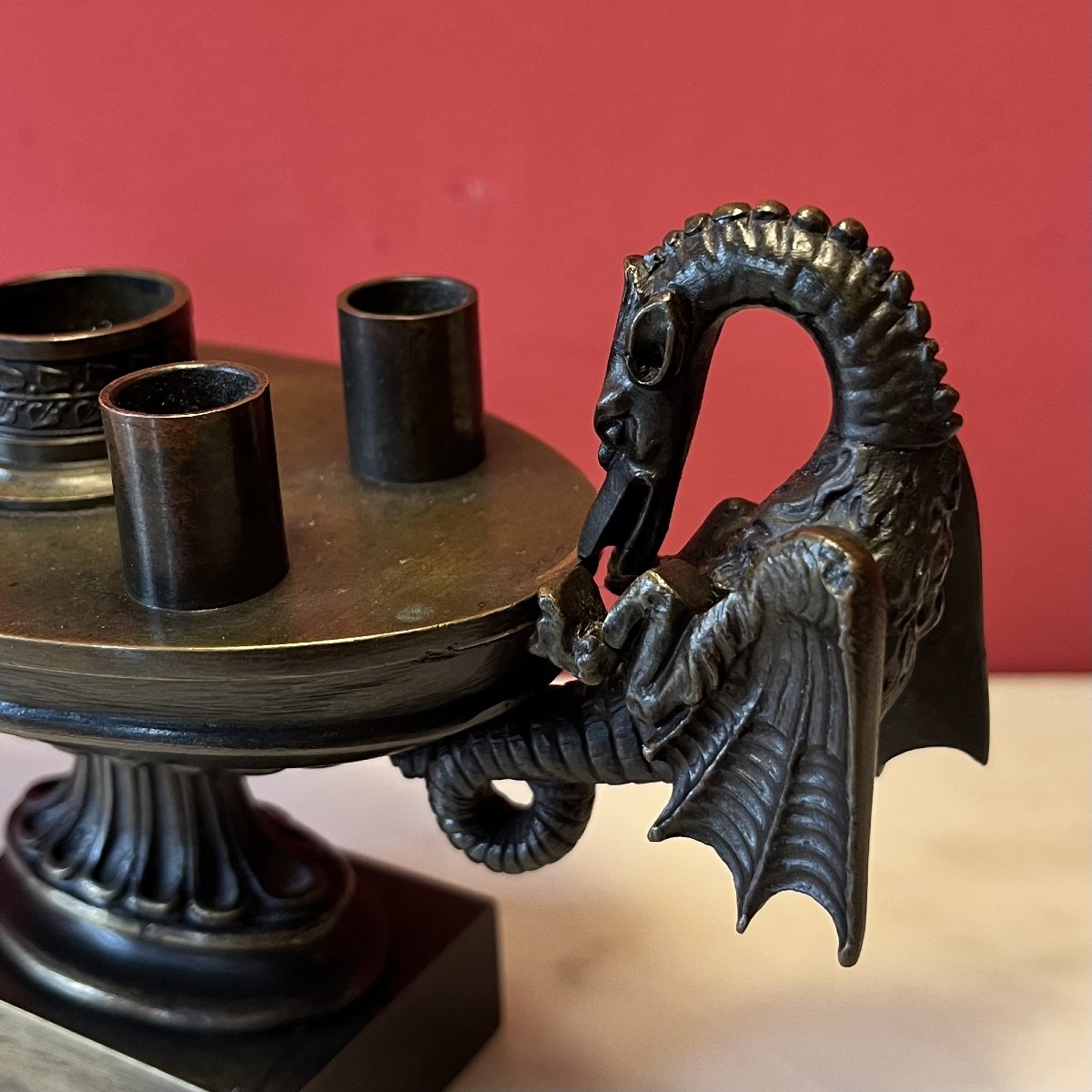 Inkwell Modeled After An Antique, Charles X Era-photo-2