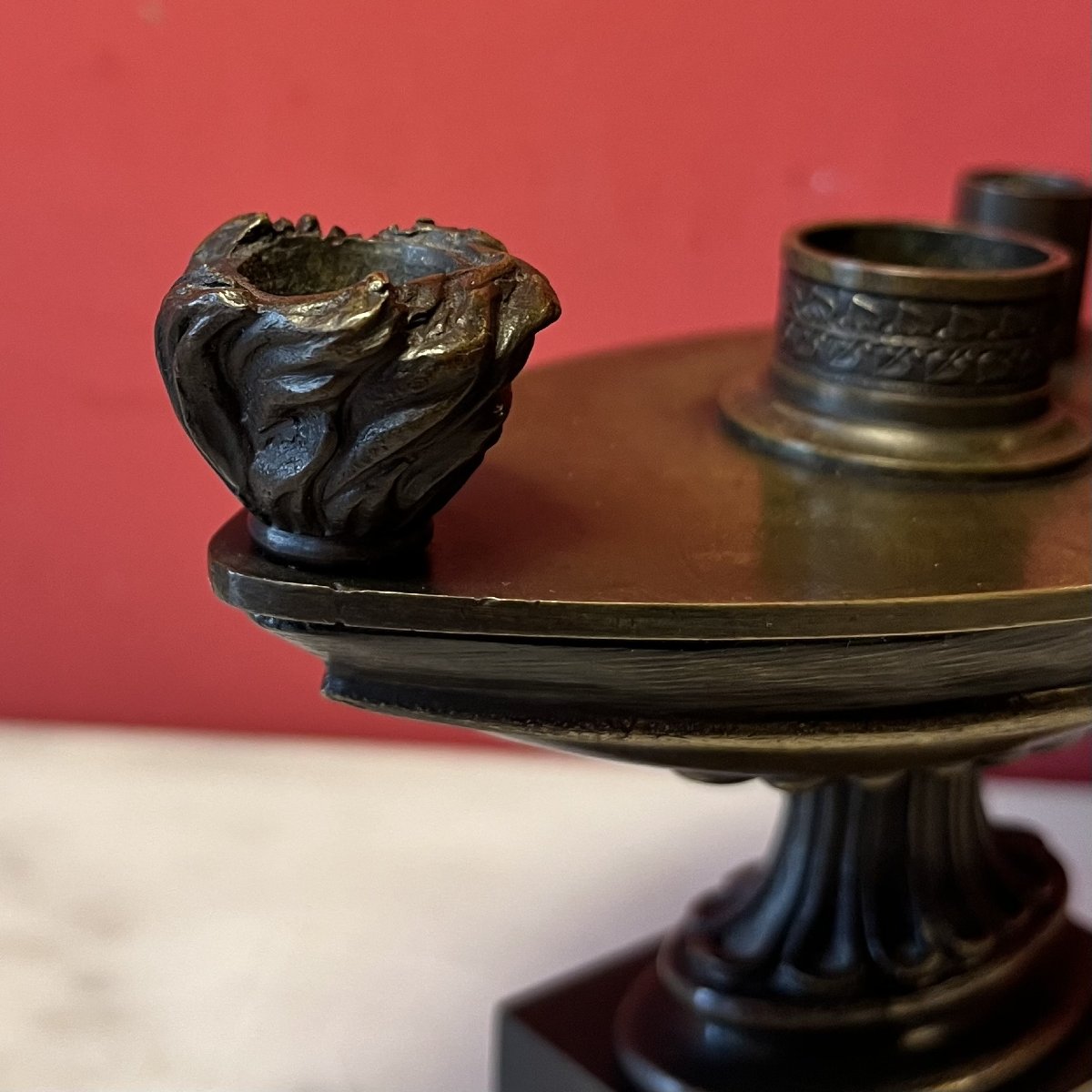 Inkwell Modeled After An Antique, Charles X Era-photo-5