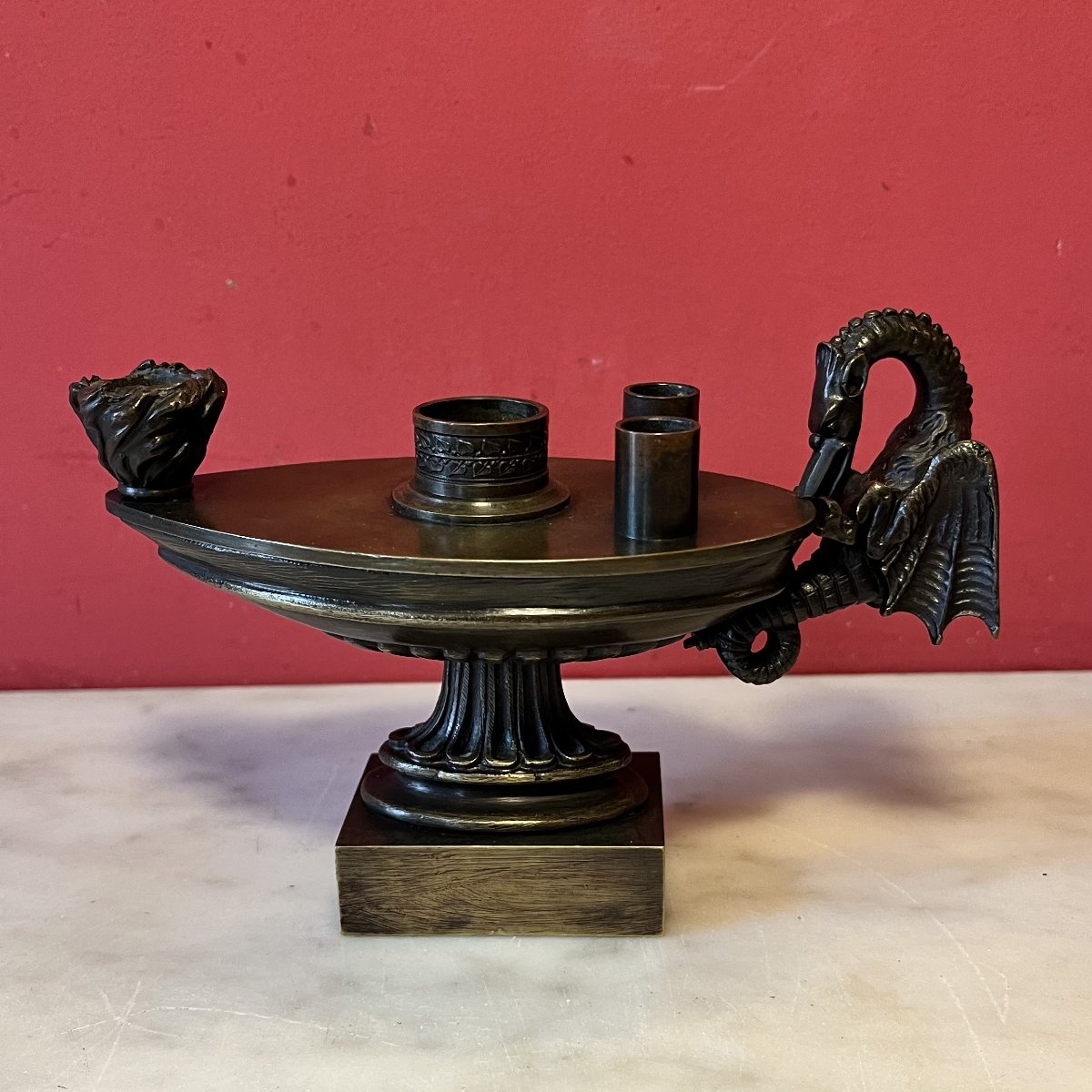 Inkwell Modeled After An Antique, Charles X Era
