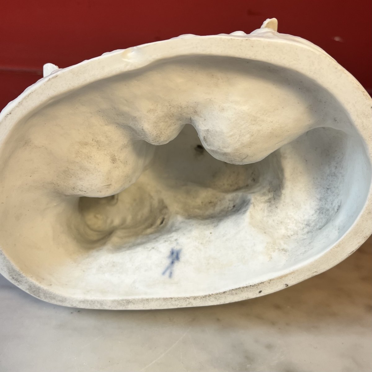 Meissen, scène galante en biscuit-photo-4