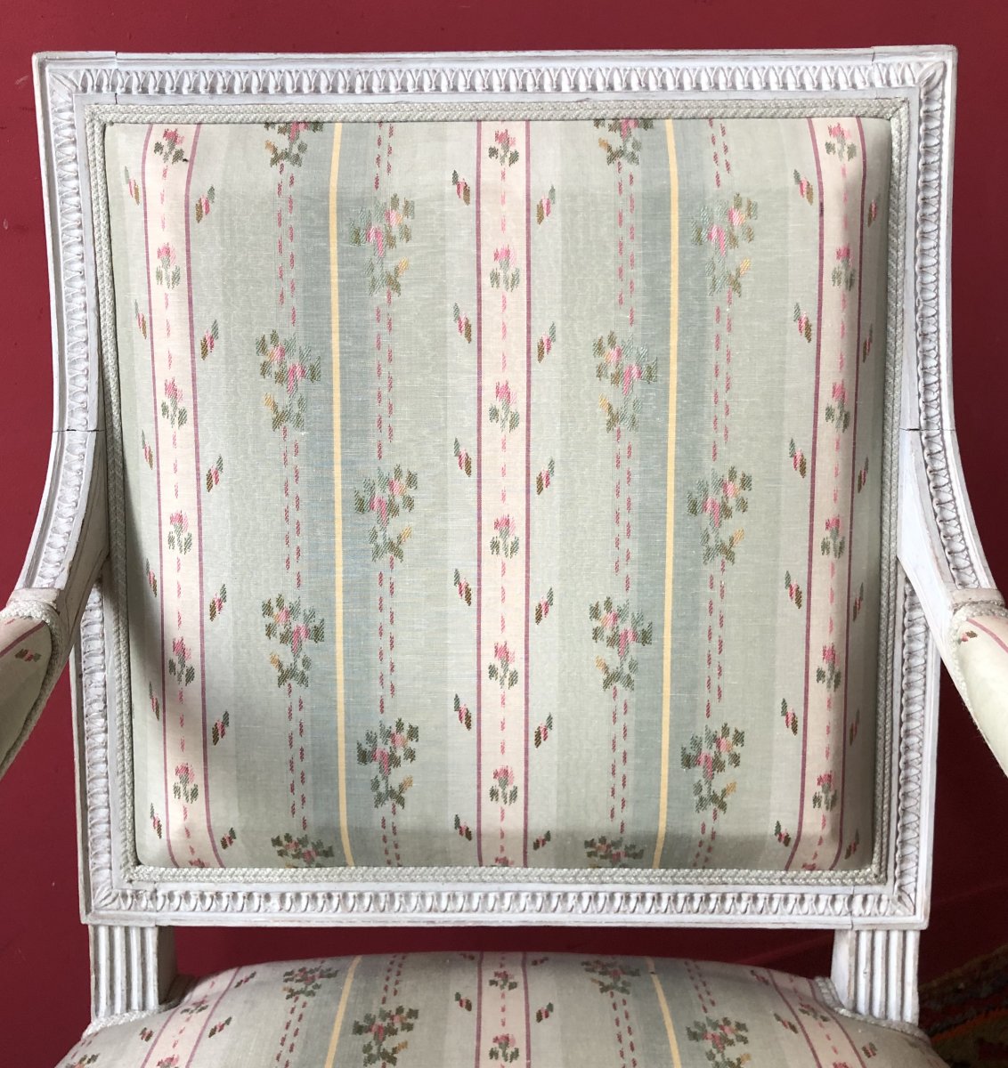 G. Jacob, Paire De Fauteuils à La Reine, époque Louis XVI-photo-2