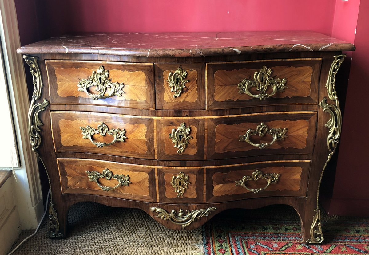 J. Bircklé, commode tombeau époque Louis XV-photo-2