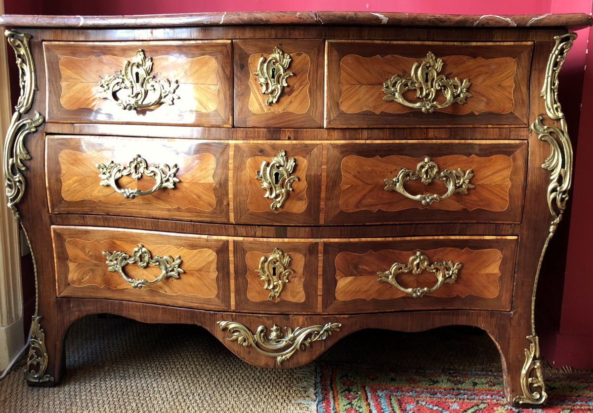 J. Bircklé, commode tombeau époque Louis XV-photo-3