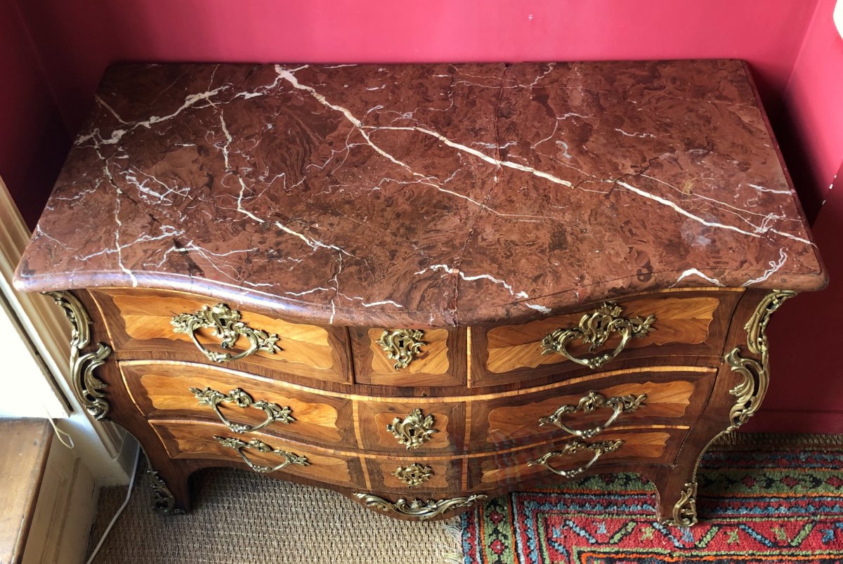 J. Bircklé, commode tombeau époque Louis XV-photo-4