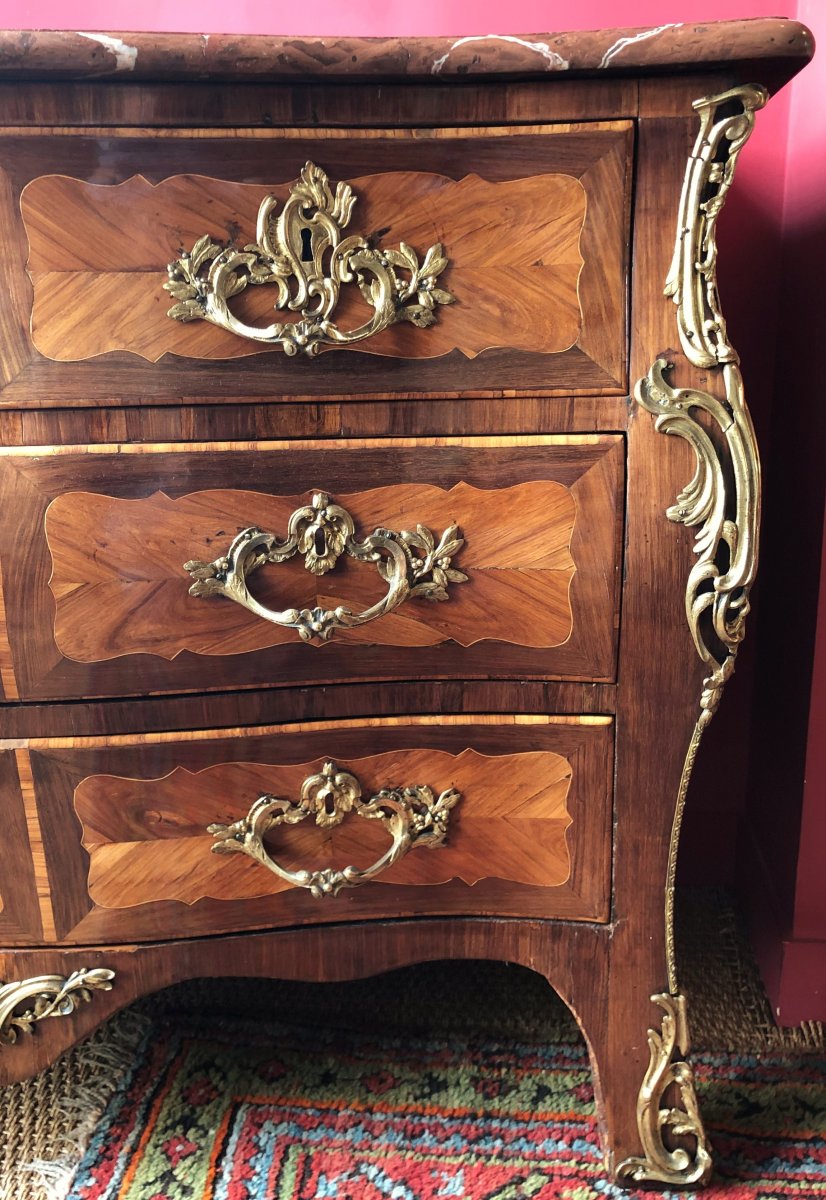J. Bircklé, commode tombeau époque Louis XV-photo-3