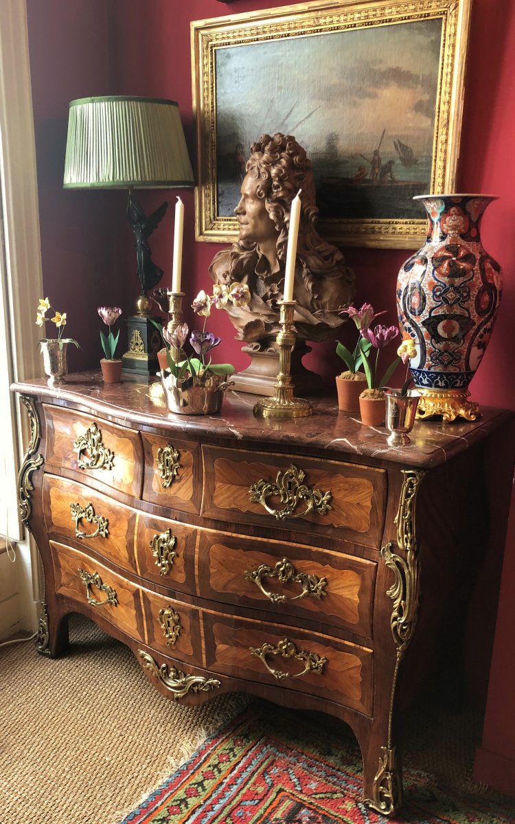 J. Bircklé, commode tombeau époque Louis XV-photo-8