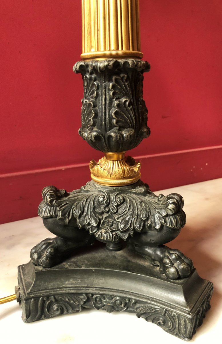 Pair Of Large Candelabras, Restauration Period-photo-3