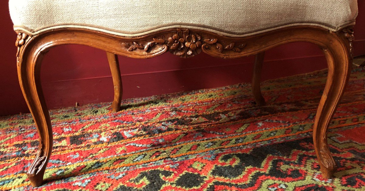 E. Saint-Georges, Large Paire De Fauteuils, époque Louis XV-photo-4