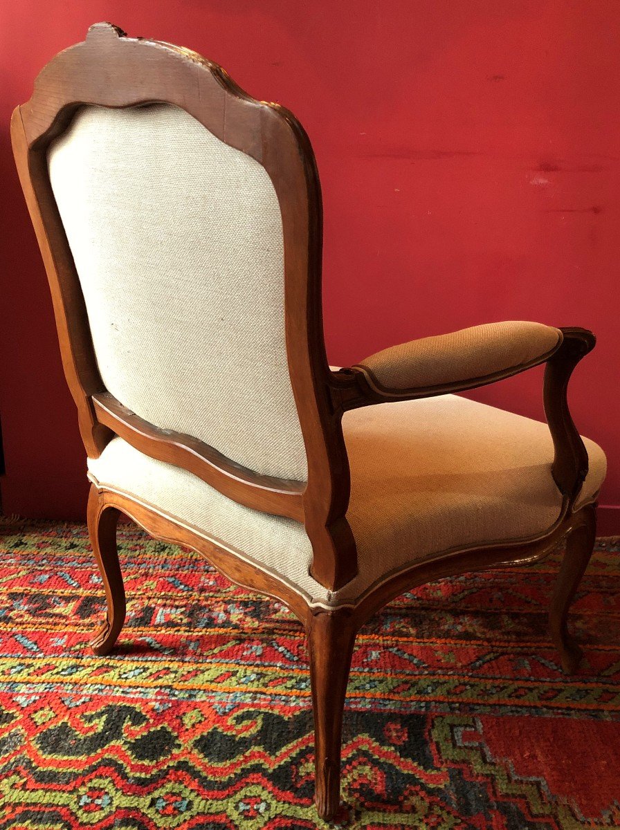 E. Saint-Georges, Large Paire De Fauteuils, époque Louis XV-photo-7