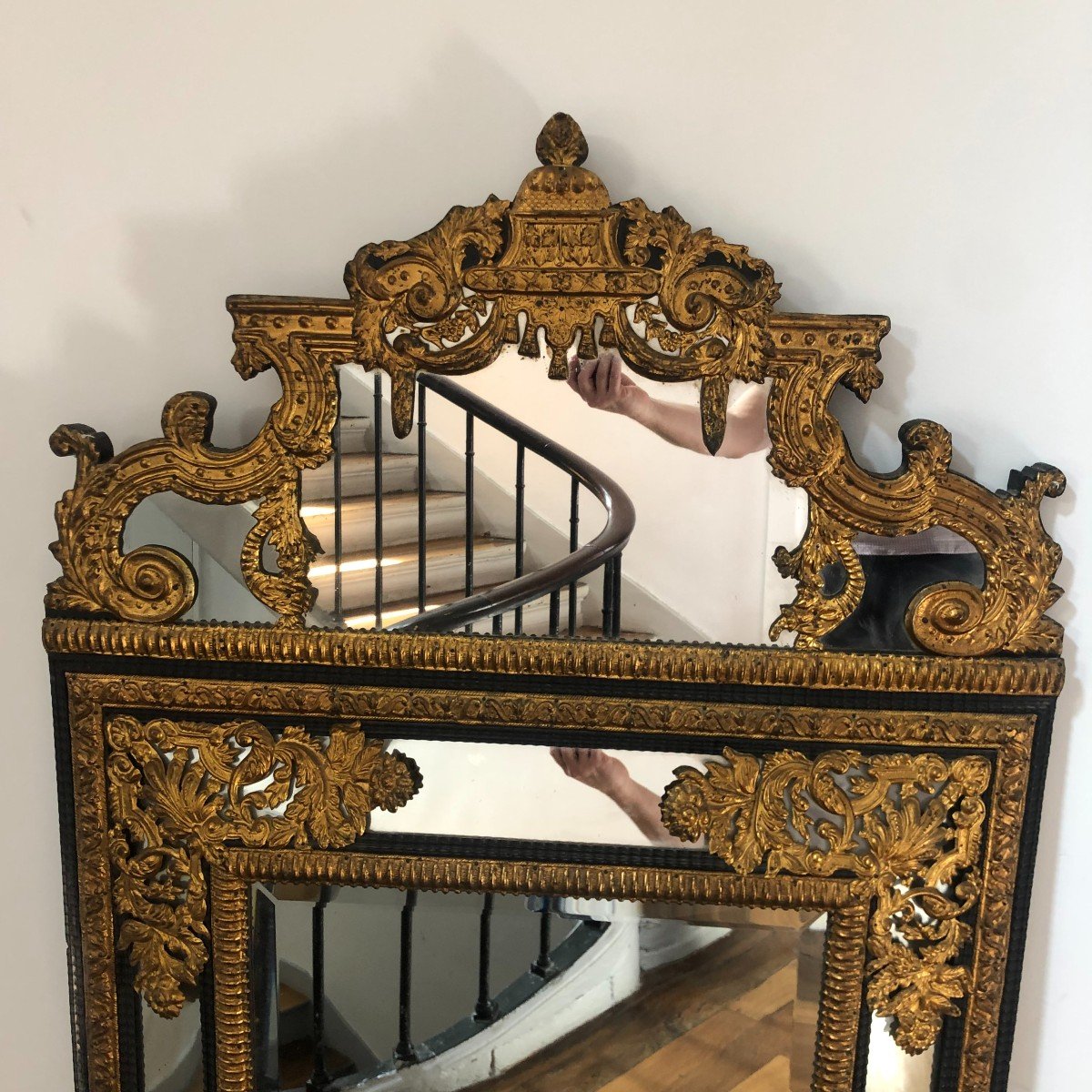 Important Miroir à Clinquants, XIXème Siècle-photo-2