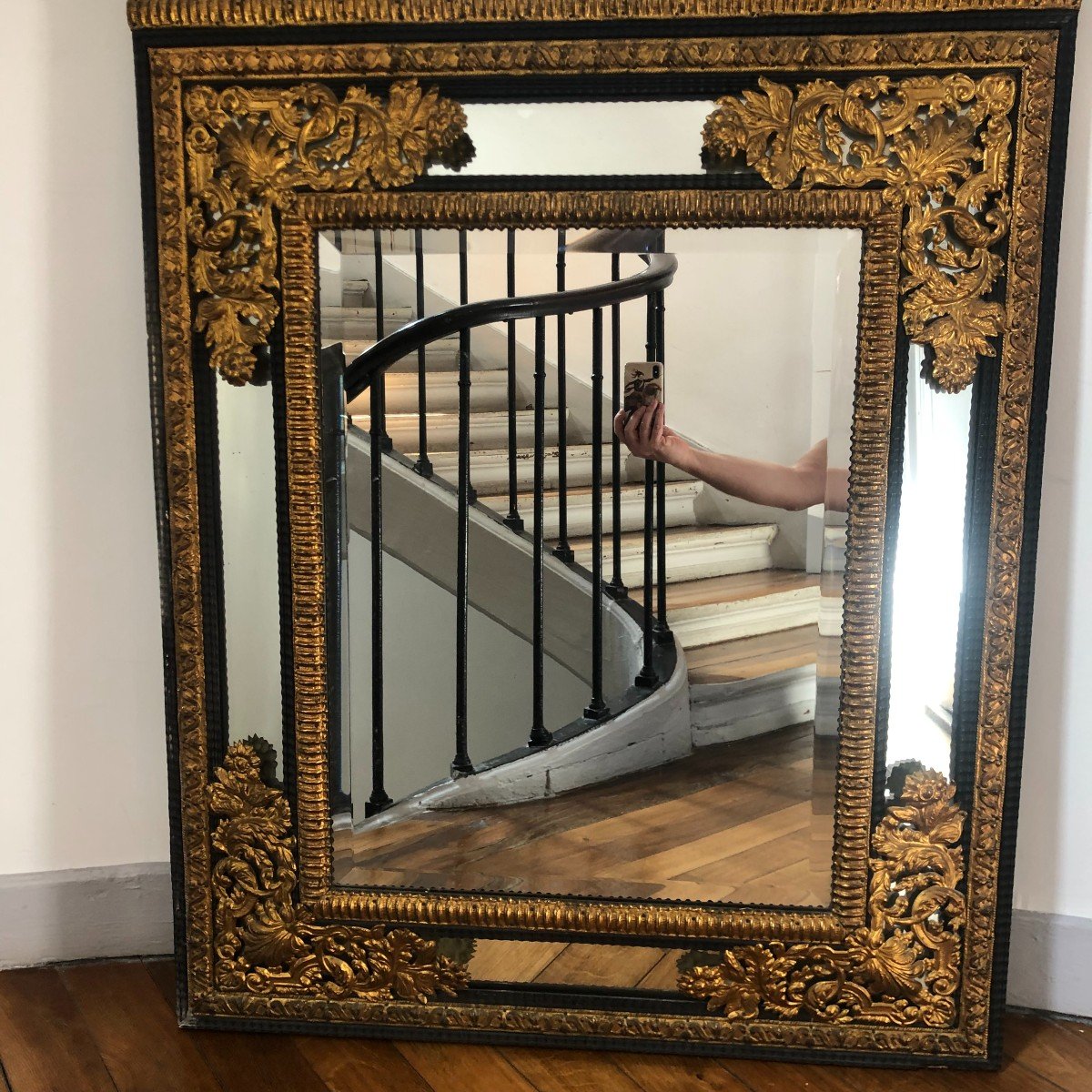 Important Miroir à Clinquants, XIXème Siècle-photo-3