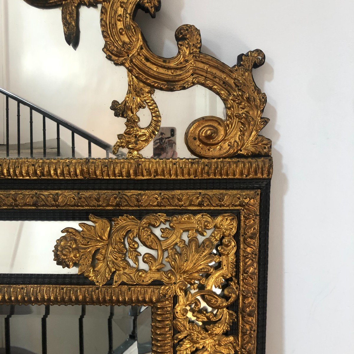 Important Miroir à Clinquants, XIXème Siècle-photo-1