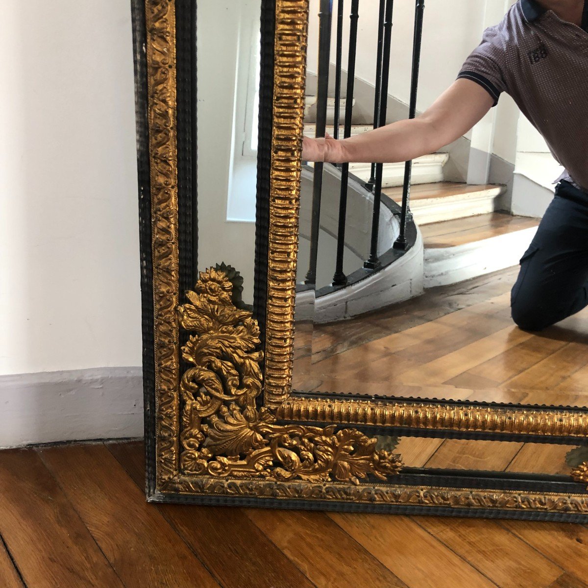 Important Miroir à Clinquants, XIXème Siècle-photo-4