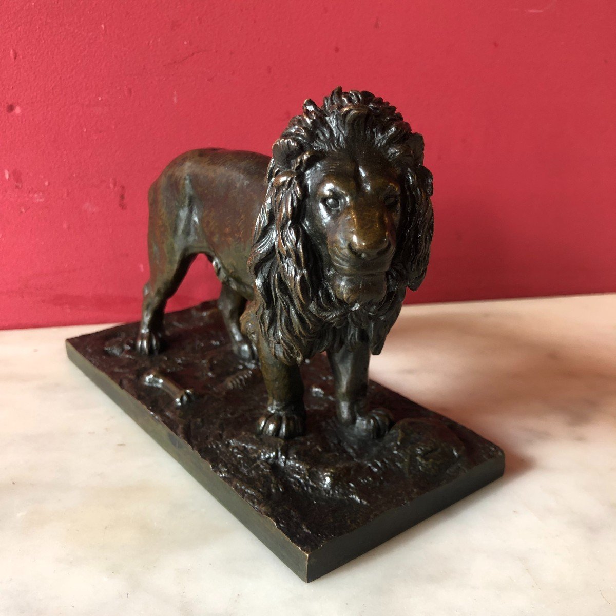 A-l Barye, Standing Lion-photo-2