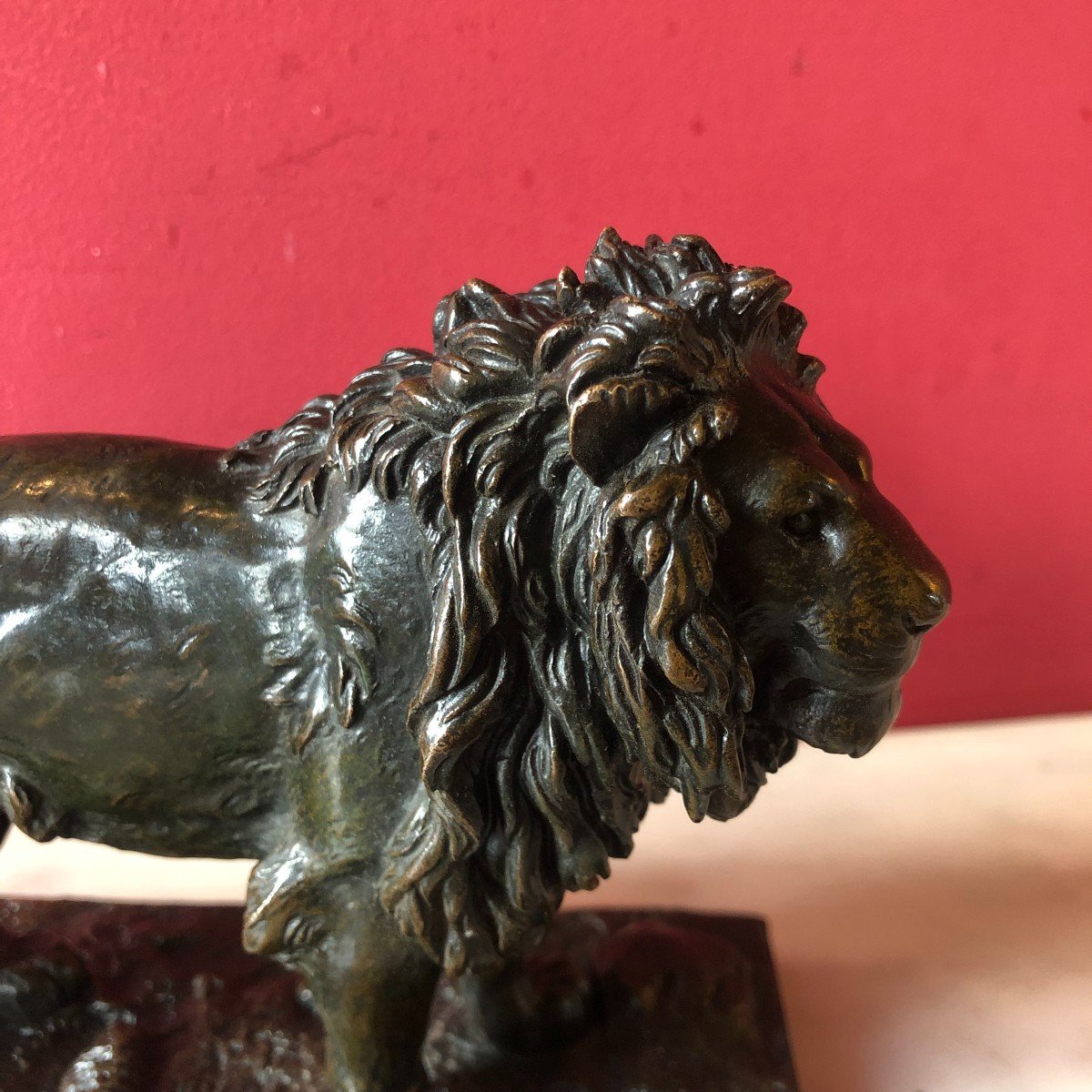 A-l Barye, Standing Lion-photo-3