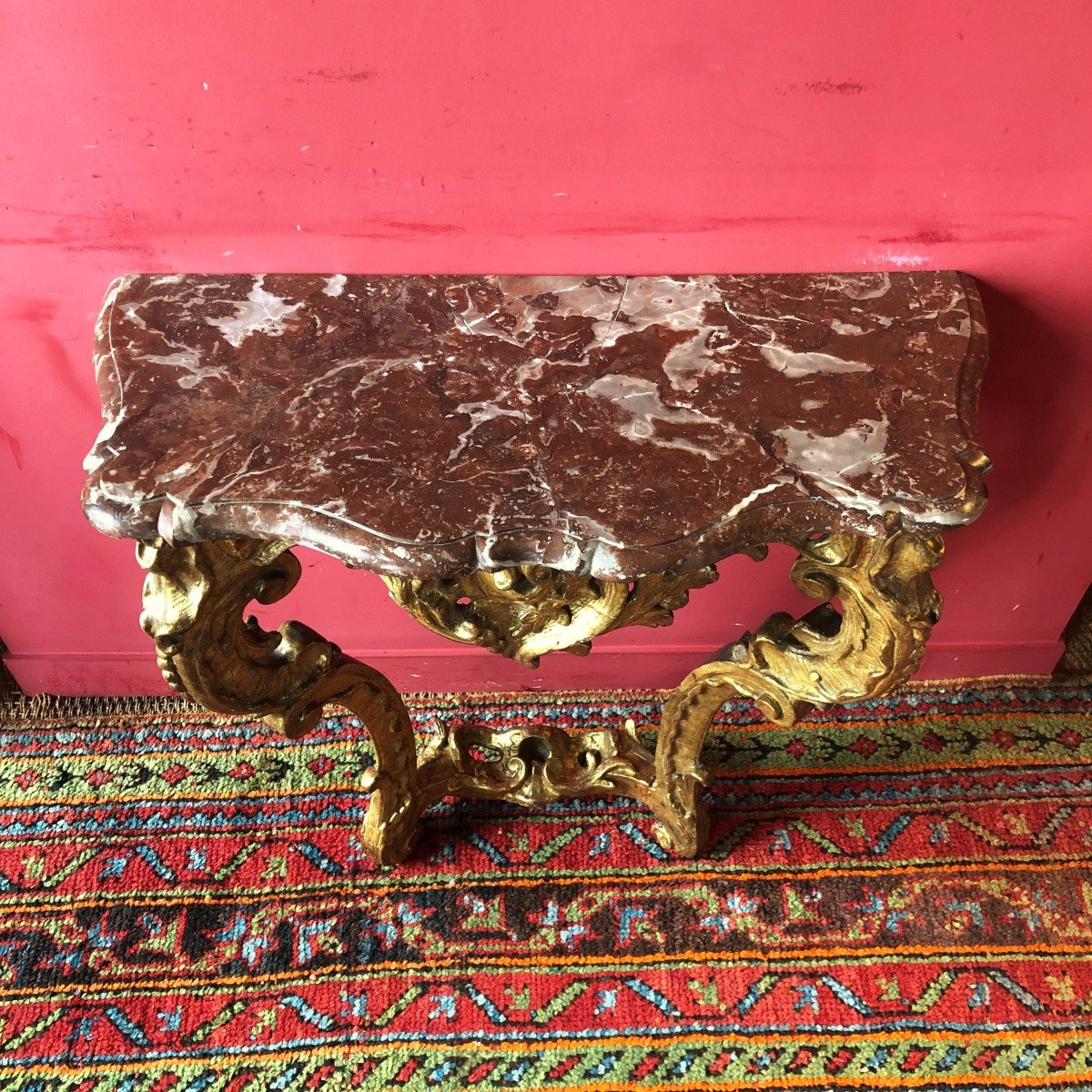 Console en Arbalète, Début De l'époque Louis XV-photo-2