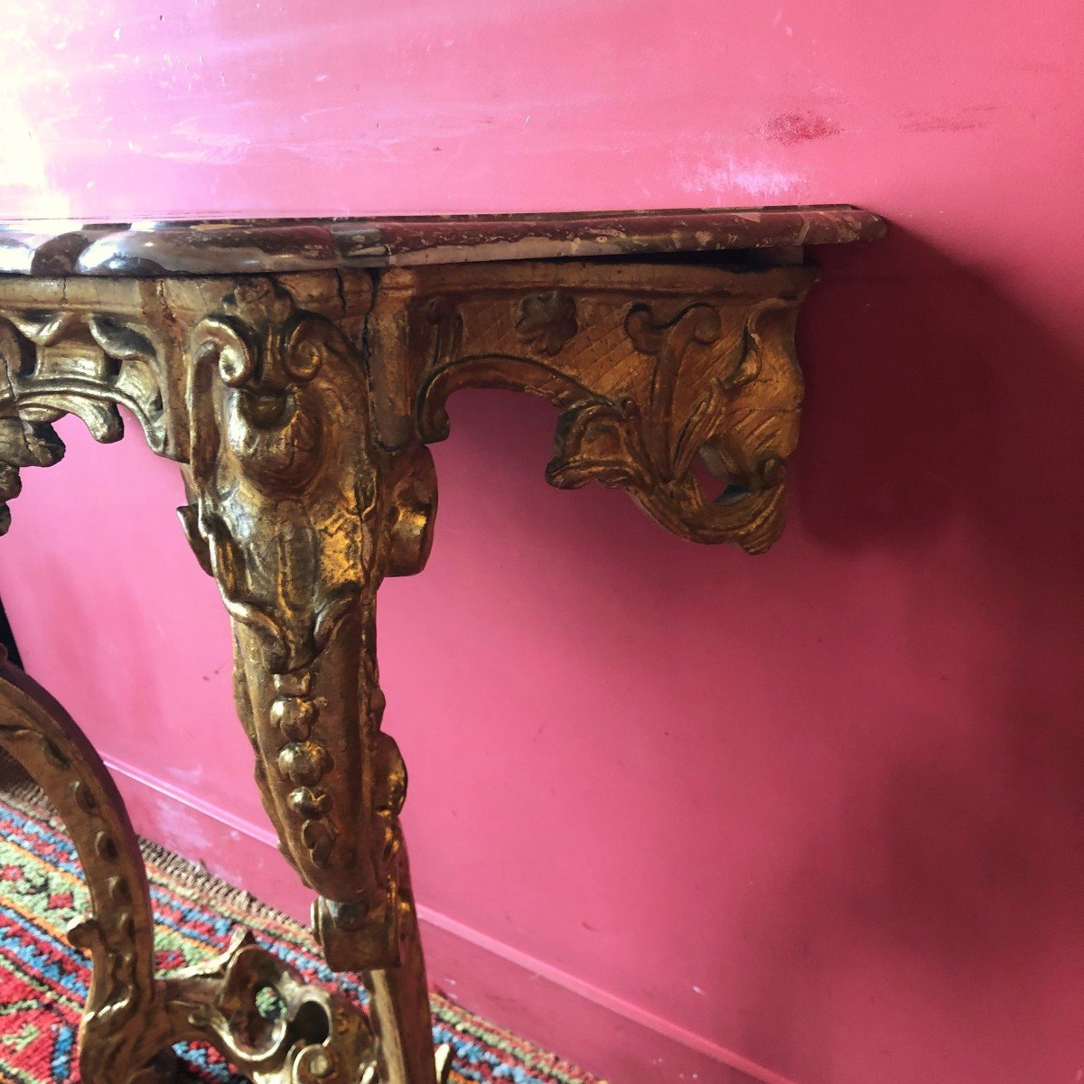 Console en Arbalète, Début De l'époque Louis XV-photo-6
